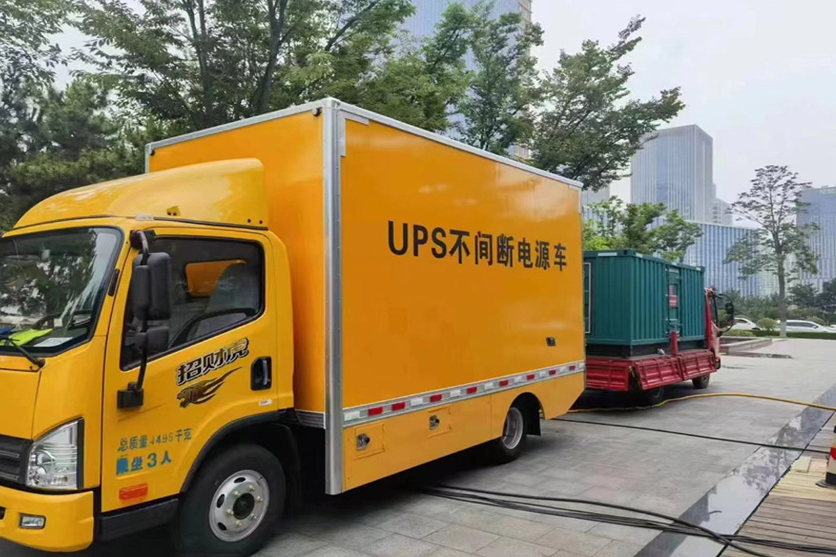 三亚发电机租赁施工现场