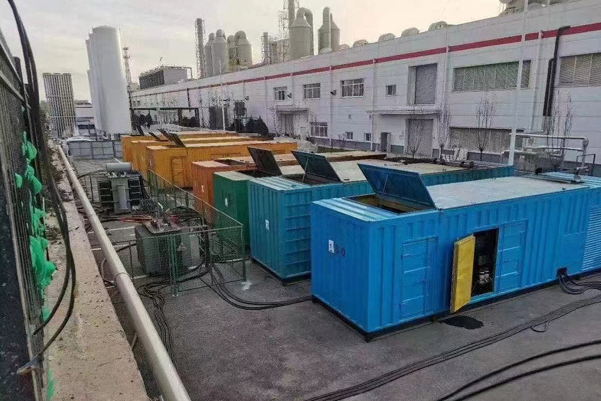 三亚发电机租赁施工现场